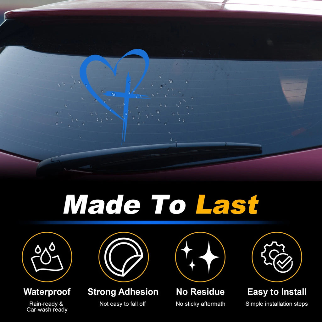 Reflective Bumper Decal for - Blue Cross