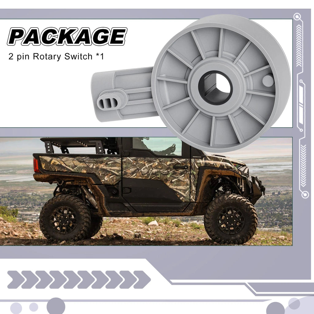 Gear Position 2 Pin Rotary Switch for Polaris RZR 570 (2012–2014)