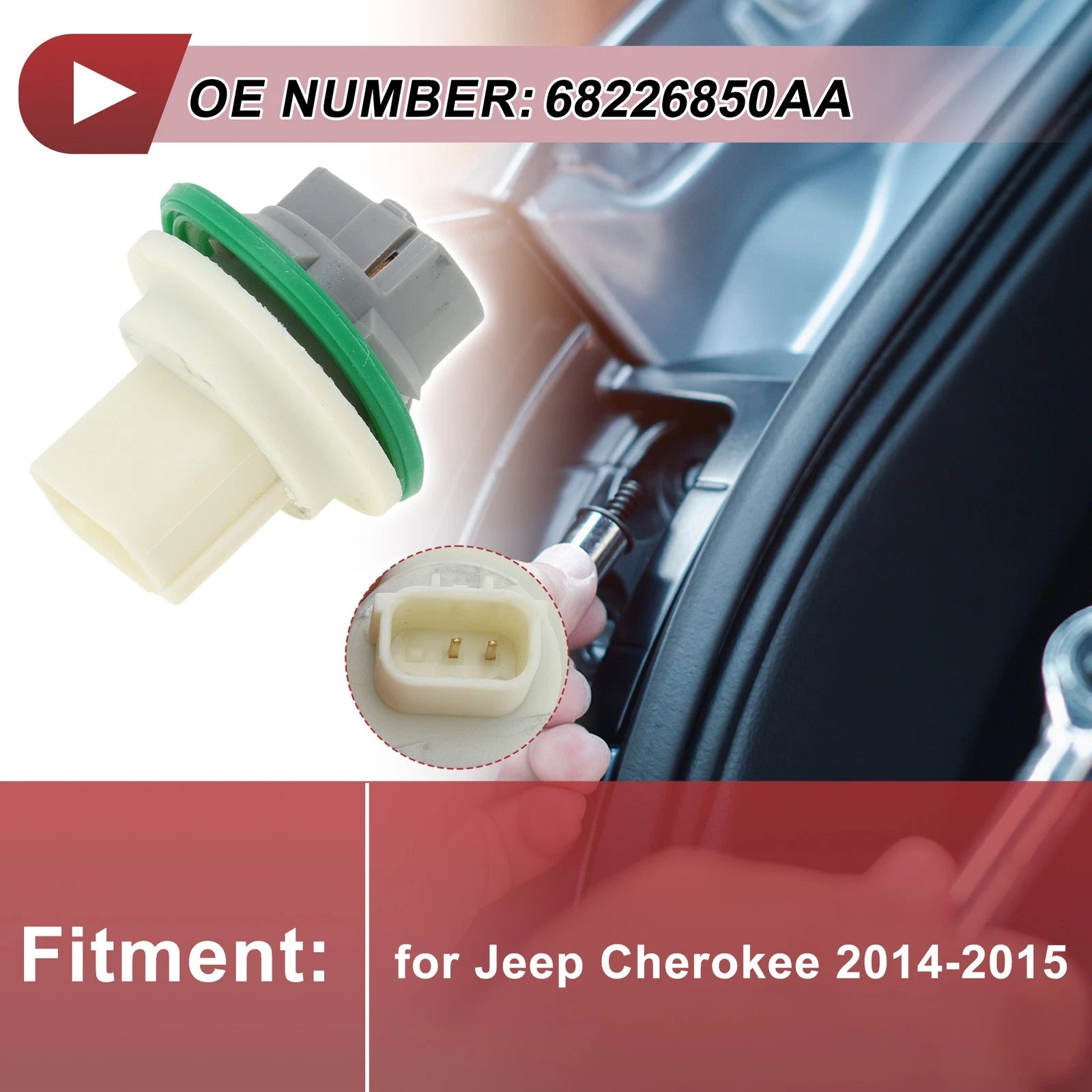 1 Pc Turn Signal Light Socket for Jeep Cherokee (2014–2015) No. 68226850AA
