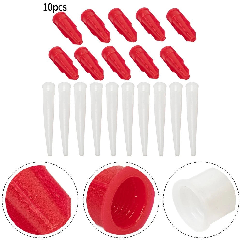 10PCS Silicone Sealant Tube Nozzle for AU Models