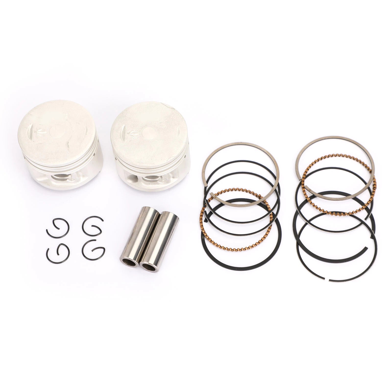 2X Piston Kit Standard Bore 49mm for Yamaha Virago V-Satr XV250 SRV250 (1988–2018)