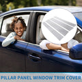 4 Pcs Pillar Window Trim Covers Replacement for Toyota Tundra (2007–2021)