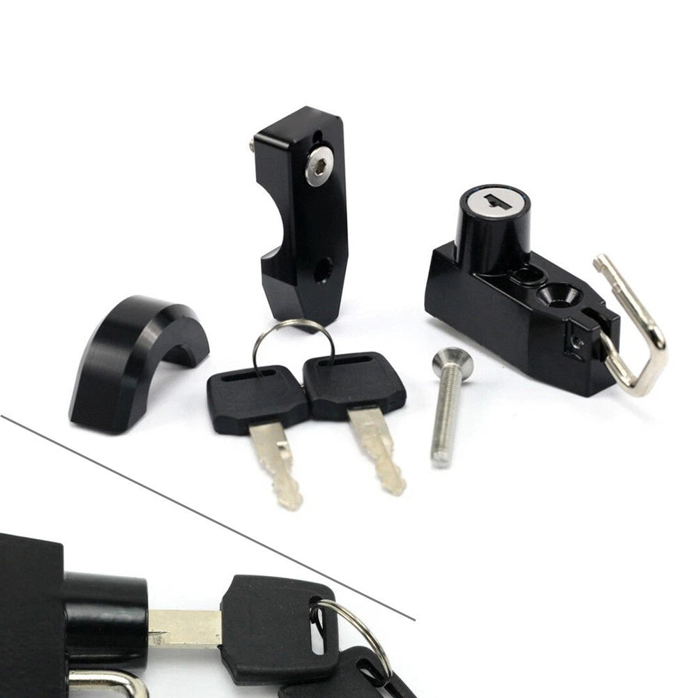 25mm CNC Handlebar Helmet Lock w/Keys for Harley-Davidson XL 883 1200 (2004–2023)