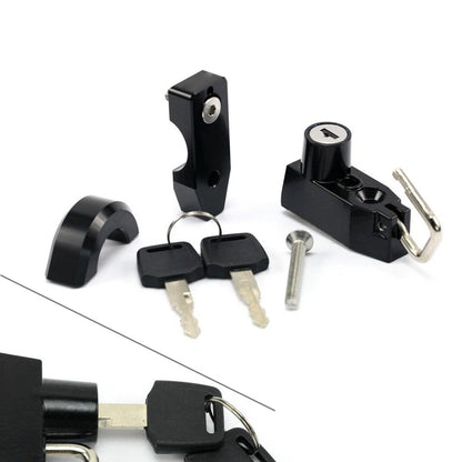 25mm CNC Handlebar Helmet Lock w/Keys for Harley-Davidson XL 883 1200 (2004–2023)