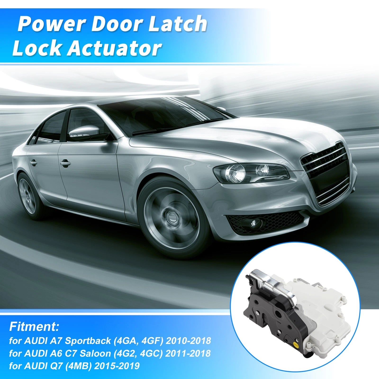Rear Left Power Door Lock Actuator Replacement for Audi A7 Sportback (2011–2018)