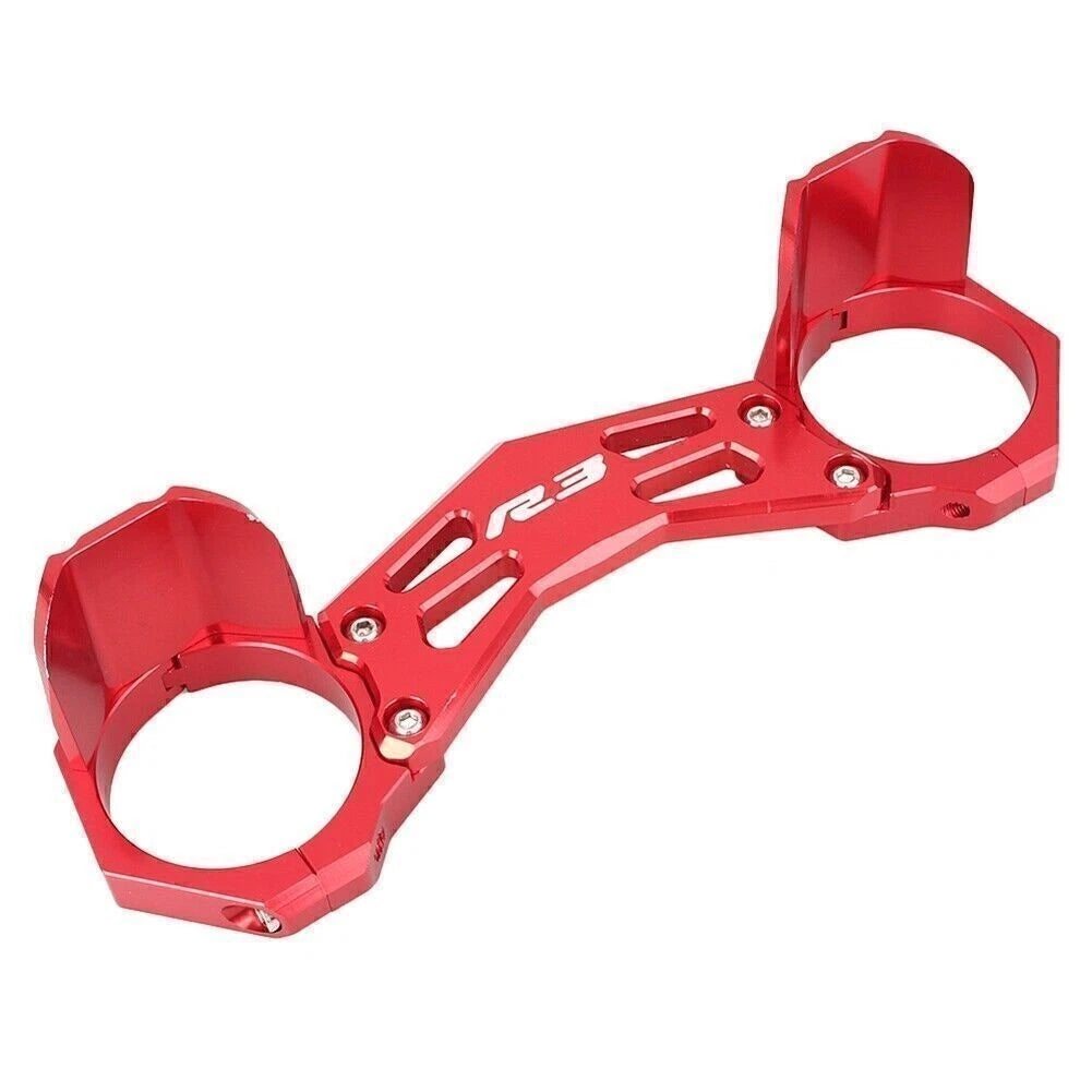 CNC Balance Shock Front Fork Brace Bracket for Yamaha YZF R25 R3 (2015–2016) RED