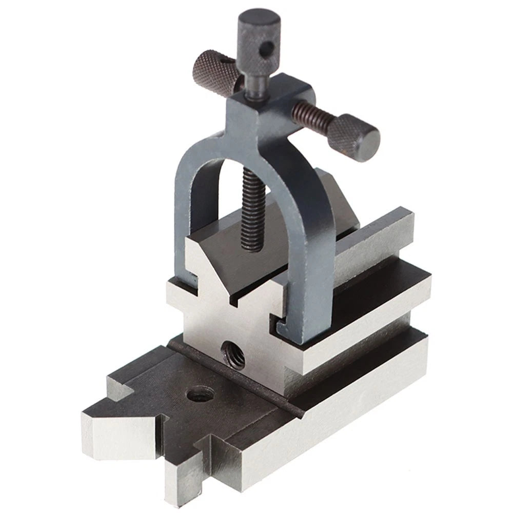 Angle V-Block W/Clamp Set for Precision Machining (0.0003) 3.5"x1.875"x1.875"