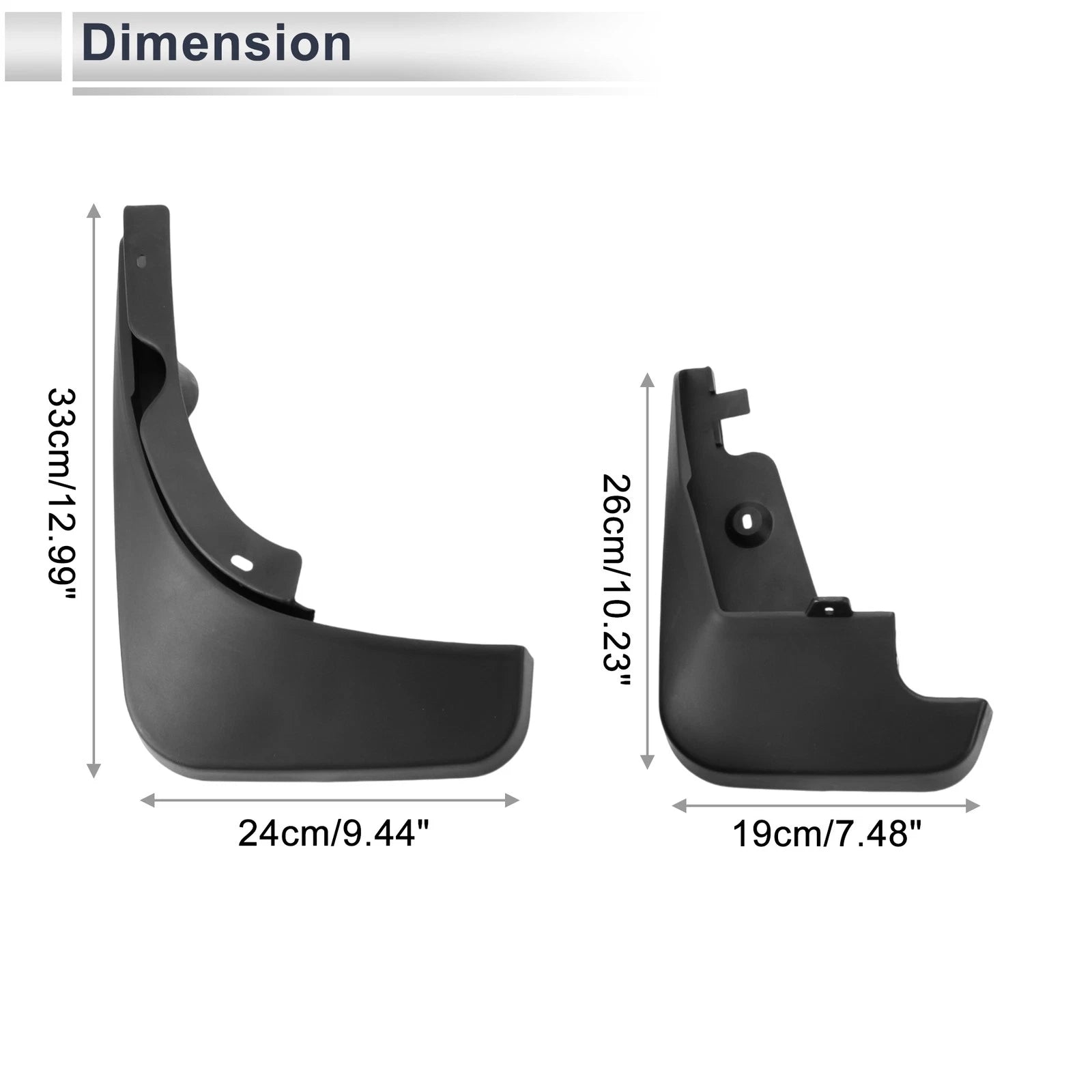 Mud Flaps Splash Guards 1-Set Mud Guards for Audi Q5 (2009–2016)