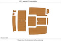 EVA Foam Teak Deck Floor for Sea Ray 210 Overnighter (2012)
