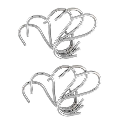 10 Pack Stainless Steel "S" Shape Hooks for Kitchen and House