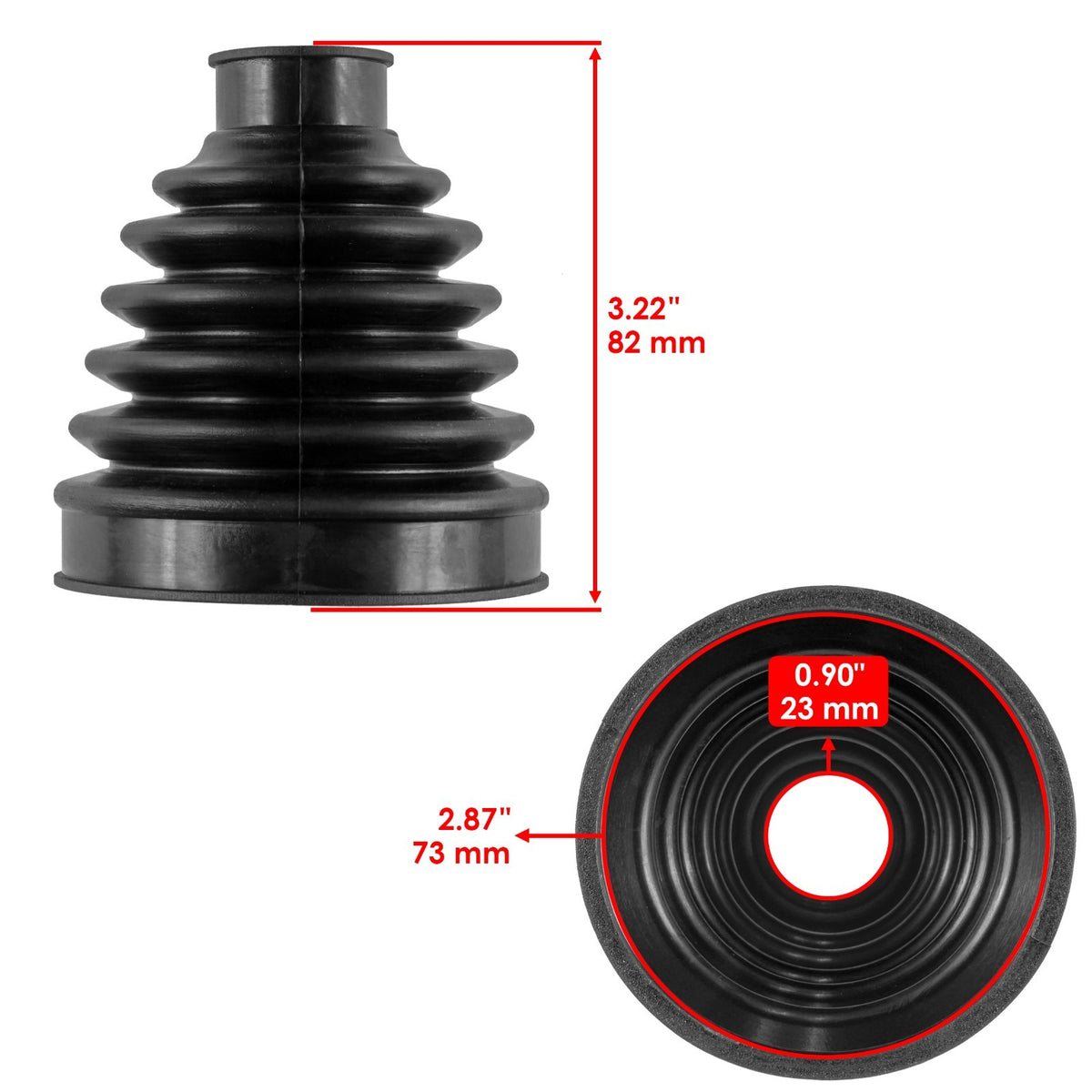 CV Boot Kit Replacement for Honda Pioneer 700-4 (2014–2016) Rear Axle Inner