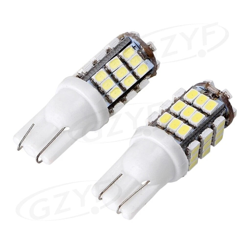 2X T10 168 Xenon White LED Backup Reverse Lights for