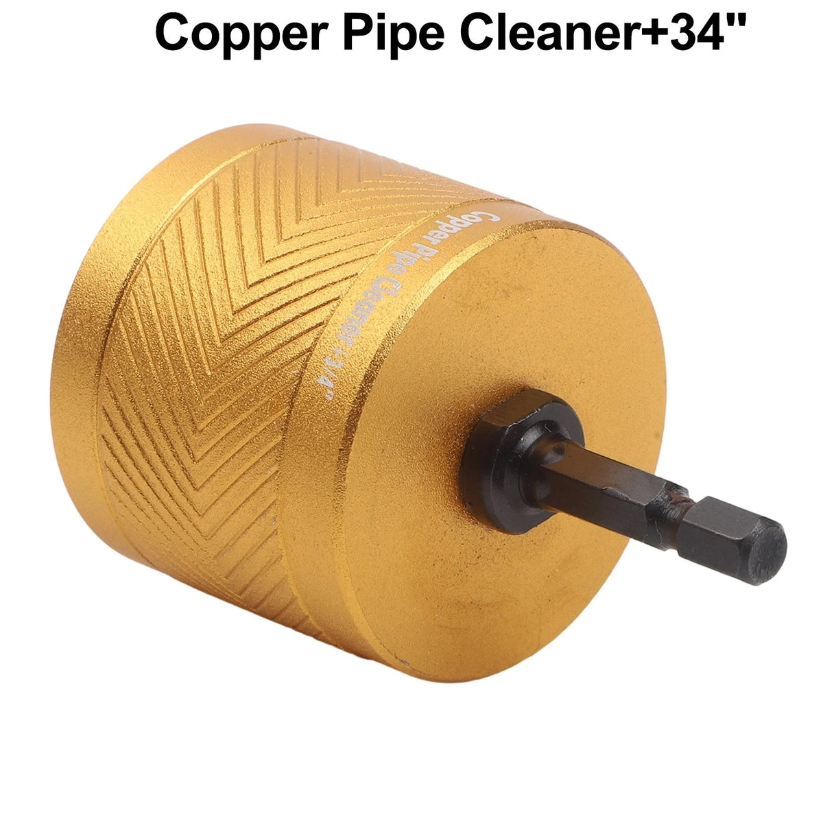 Set of 4 Pipe Cleaner Copper Brushes for HVAC Plumbing Systems