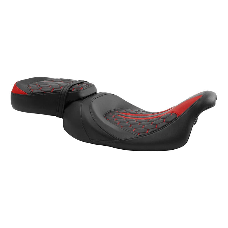 2X Gel Seats for Harley Electra Glide (2009–2023) Black