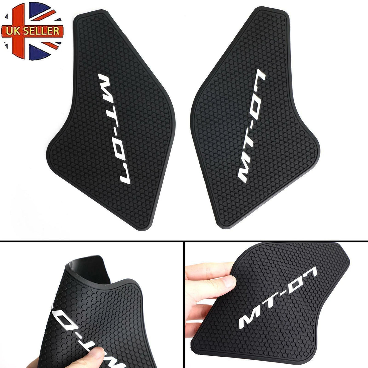 2X Kide Tank Traction Grip Pads for Yamaha MT-07 (2021–2022) T9