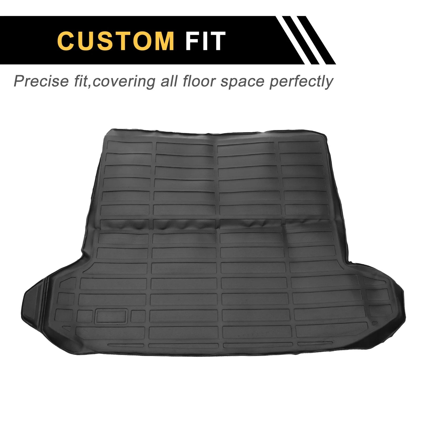 Cargo Liner Rear Trunk Mat TPE for Hyundai Tucson (2022–2024) Stripe Pattern