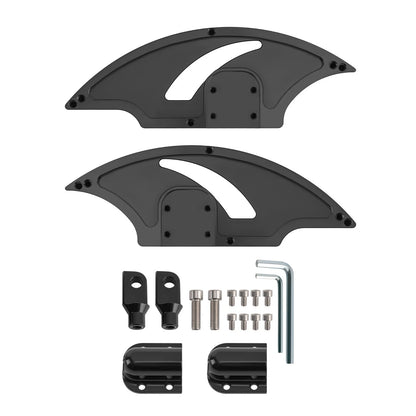 1 Pair Rear Passenger Footpegs & Brackets for Harley Touring Electra