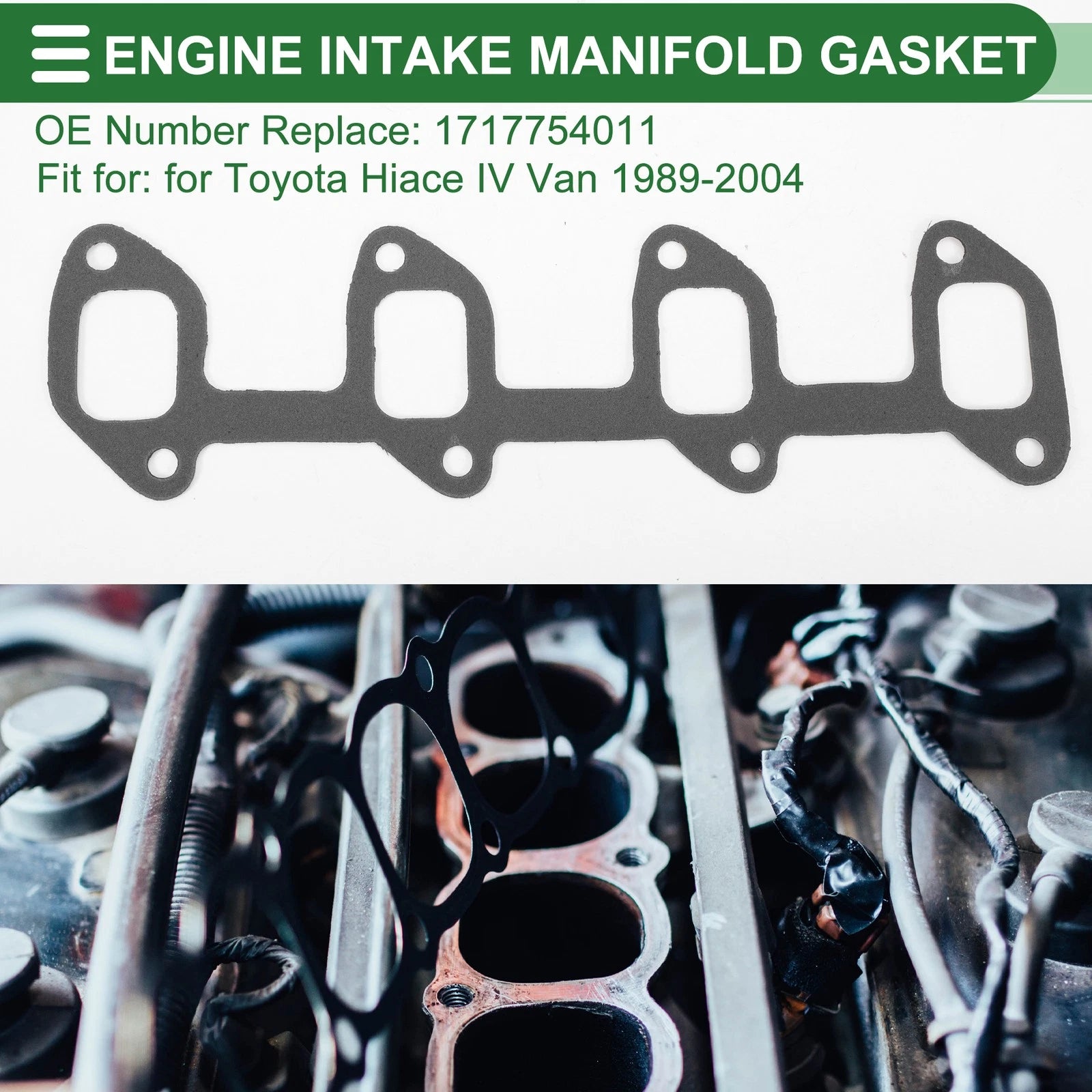 Engine Intake Manifold Gasket Replacement for Toyota Hiace Van (1989–2004)