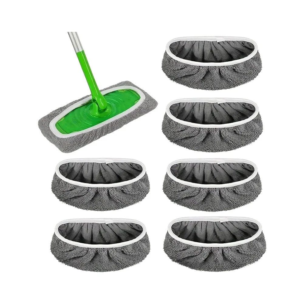 6 Pack Swiffer Replacement Coral Fleece Pads Non Woven Fabric