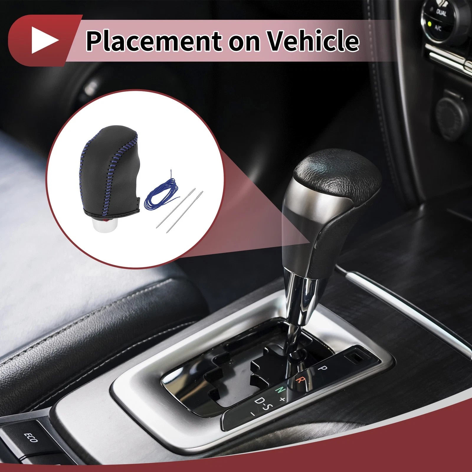 Car Gear Shift Knob Cover Replacement for Hyundai Sonata (2011–2014)