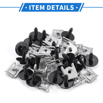 30 Set Fender Liner Splash Shield Bumper Cover Screw for BMW 1 Series M (2011)