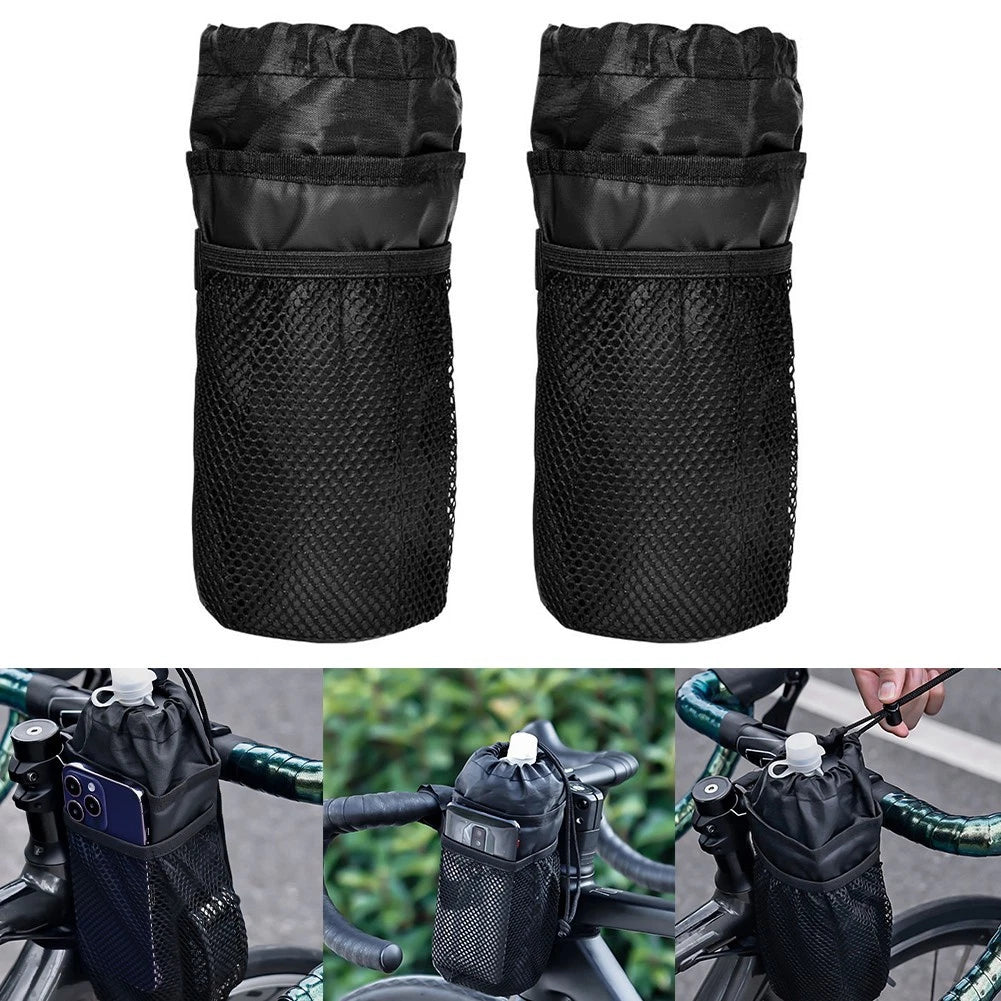 Thermal Insulated Bike Handlebar Stem Bag for Water Bottles