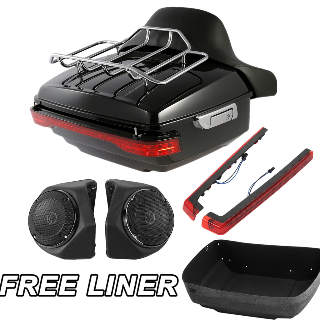 Trunk Backrest Speakers for Harley Davidson Touring Glide (2014–2023)