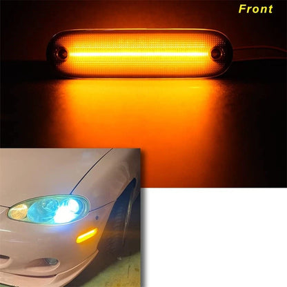 4X Smoked LED Side Marker Light Lens for Mazda MX-5 Miata (1990–2005)