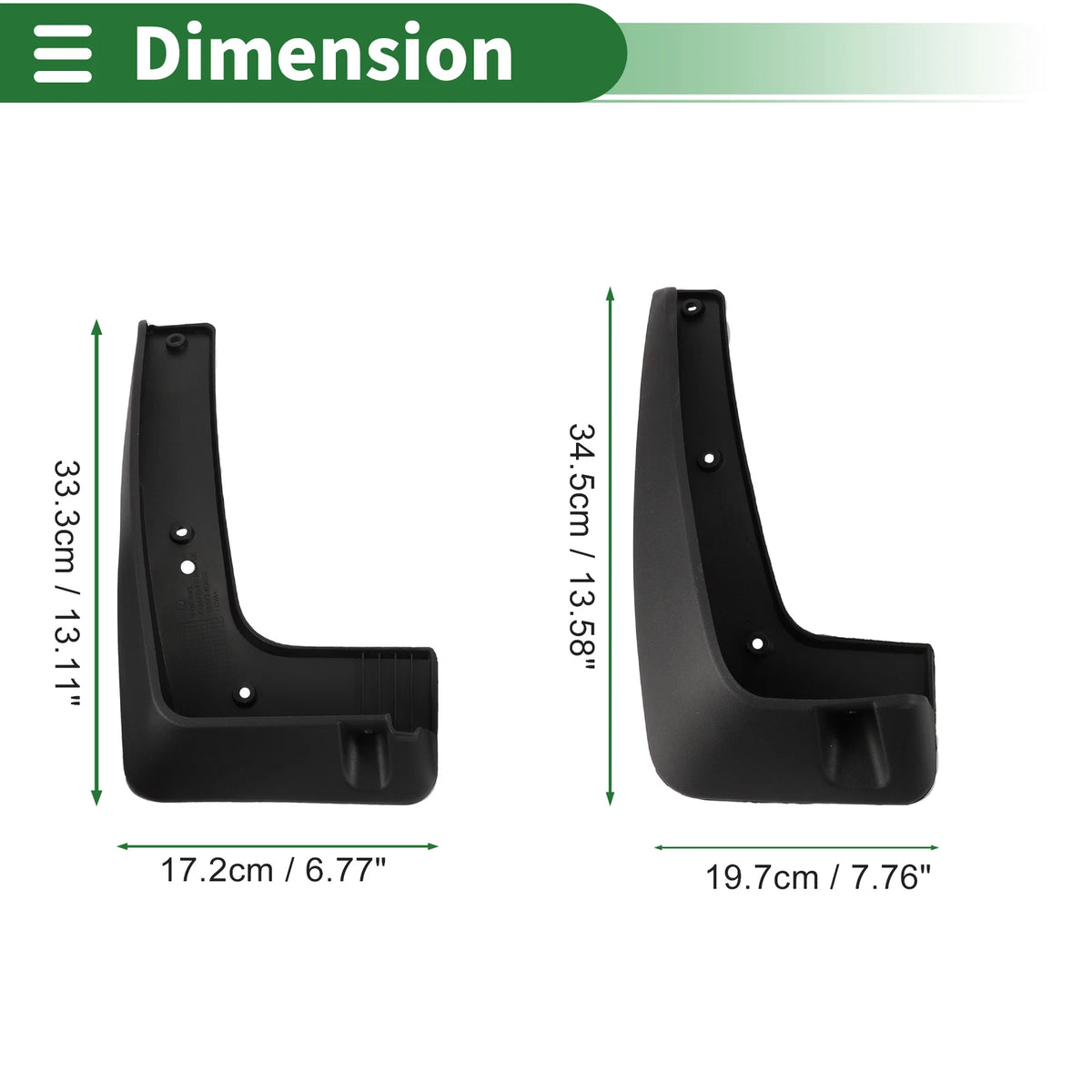 Mud Flaps Splash Guards for Kia KX5 (2016–2021) W/ Mount Accessories