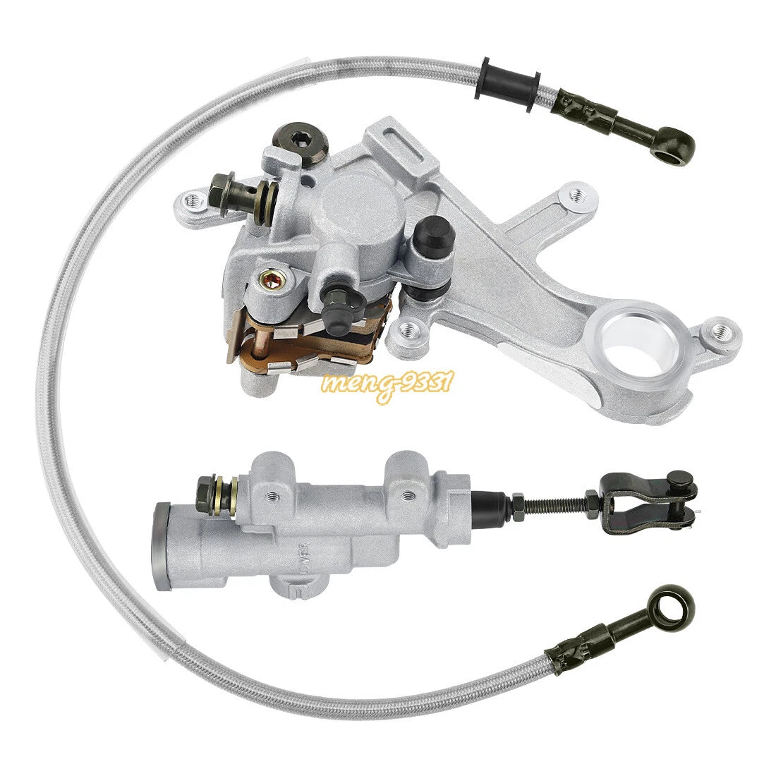Rear Brake Master Cylinder & Caliper & Hose Kit for Honda CRF250 CRF450 (2002–2020)