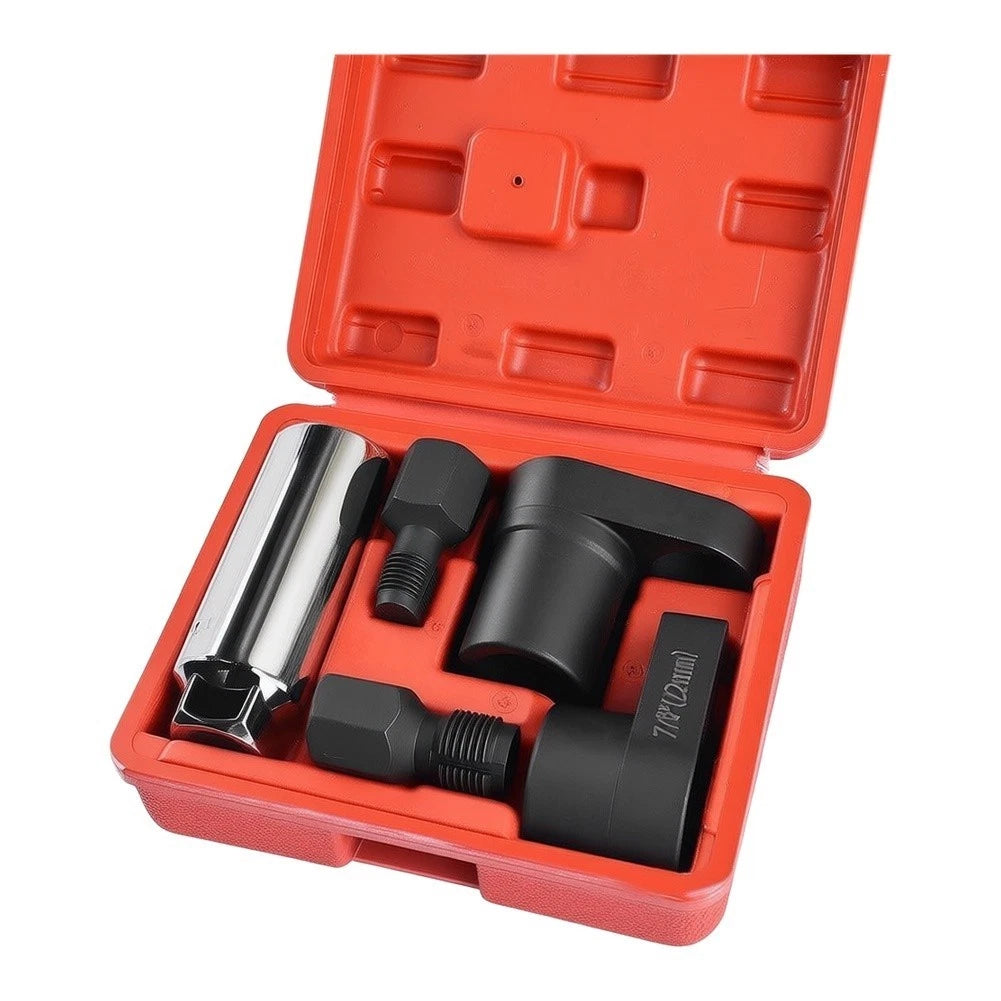 5pc Oxygen Sensor Socket Wrench Set 22mm for Vehicle Maintenance