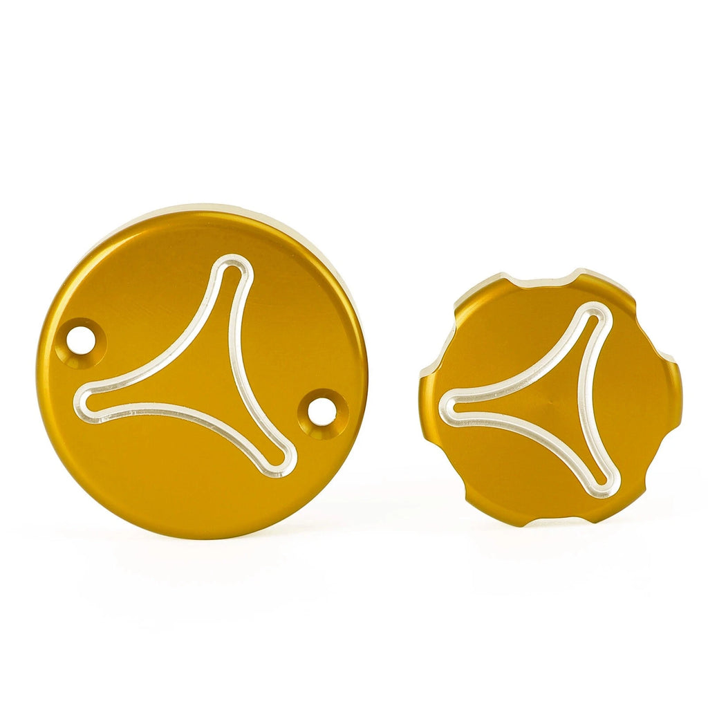 Brake & Clutch Cap Kit - Gold for Ducati Streetfighter V2 V4 Hyper 950 1100 SP