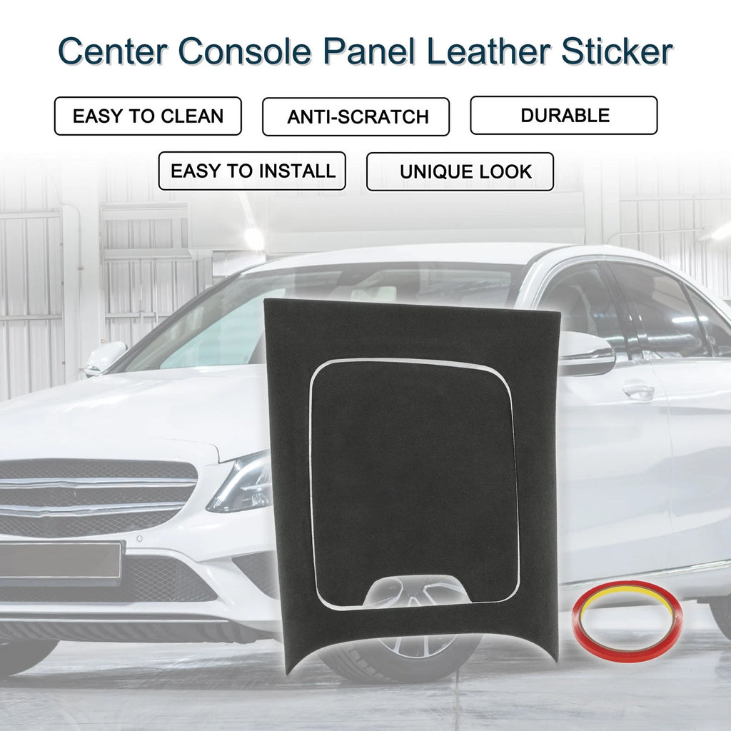 Center Console Panel Sticker Matte Black for Mercedes-Benz C-Class (2022–2024)