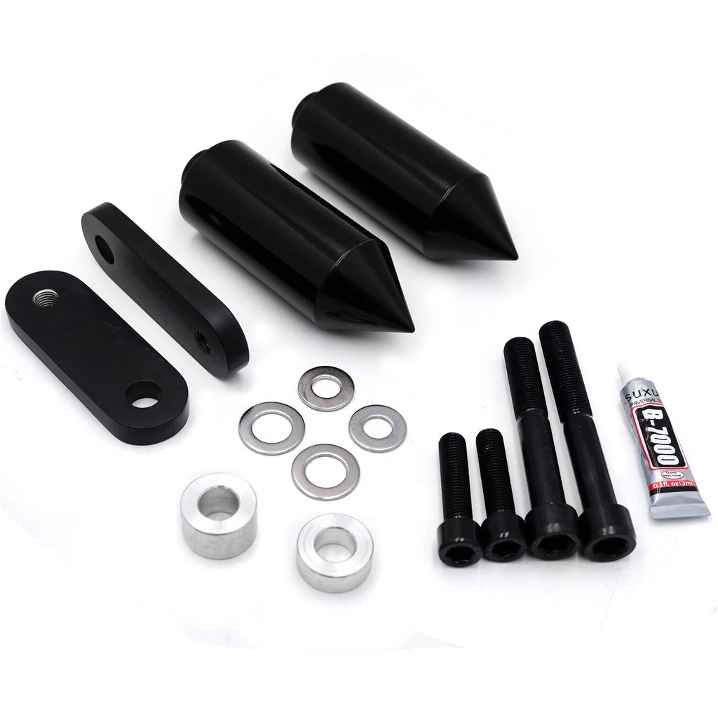 Black Spike Frame Slider Crash Protector for Honda CBR1000 (2004–2005)