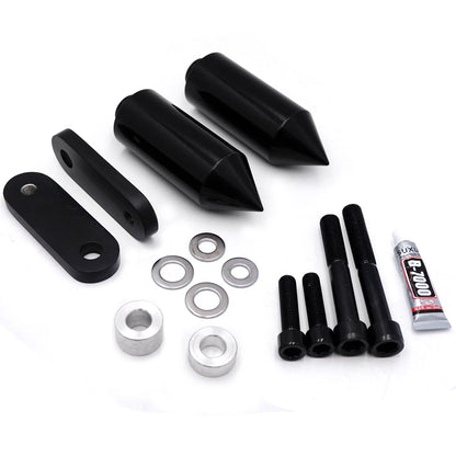 Black Spike Frame Slider Crash Protector for Honda CBR1000 (2004–2005)