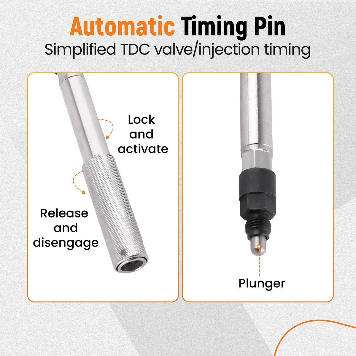 Timing Pin Injector Height Tool Kit for Cat 3406E C-15 C-16 (Steel)