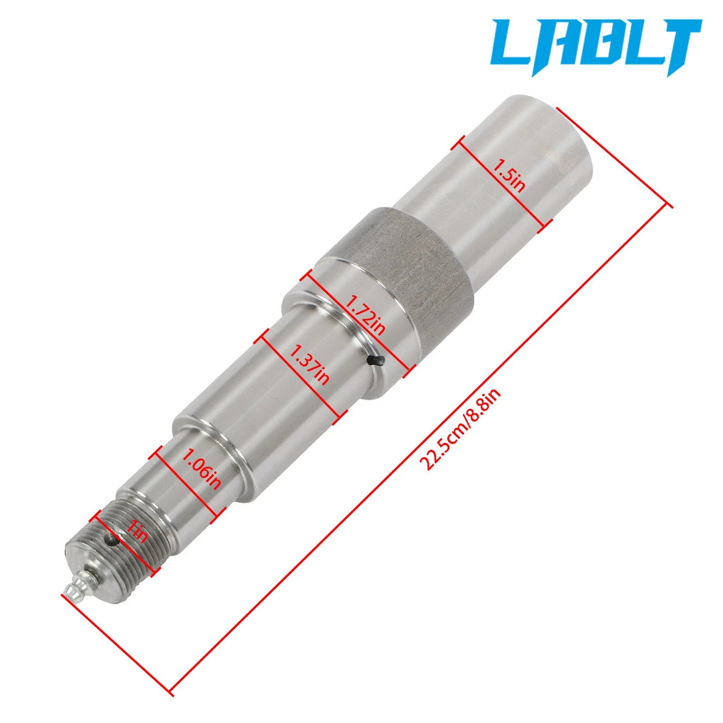 3500 lbs Trailer Spindle Weld-On 1-1/2" Round #84 w/Greaseable Fitting