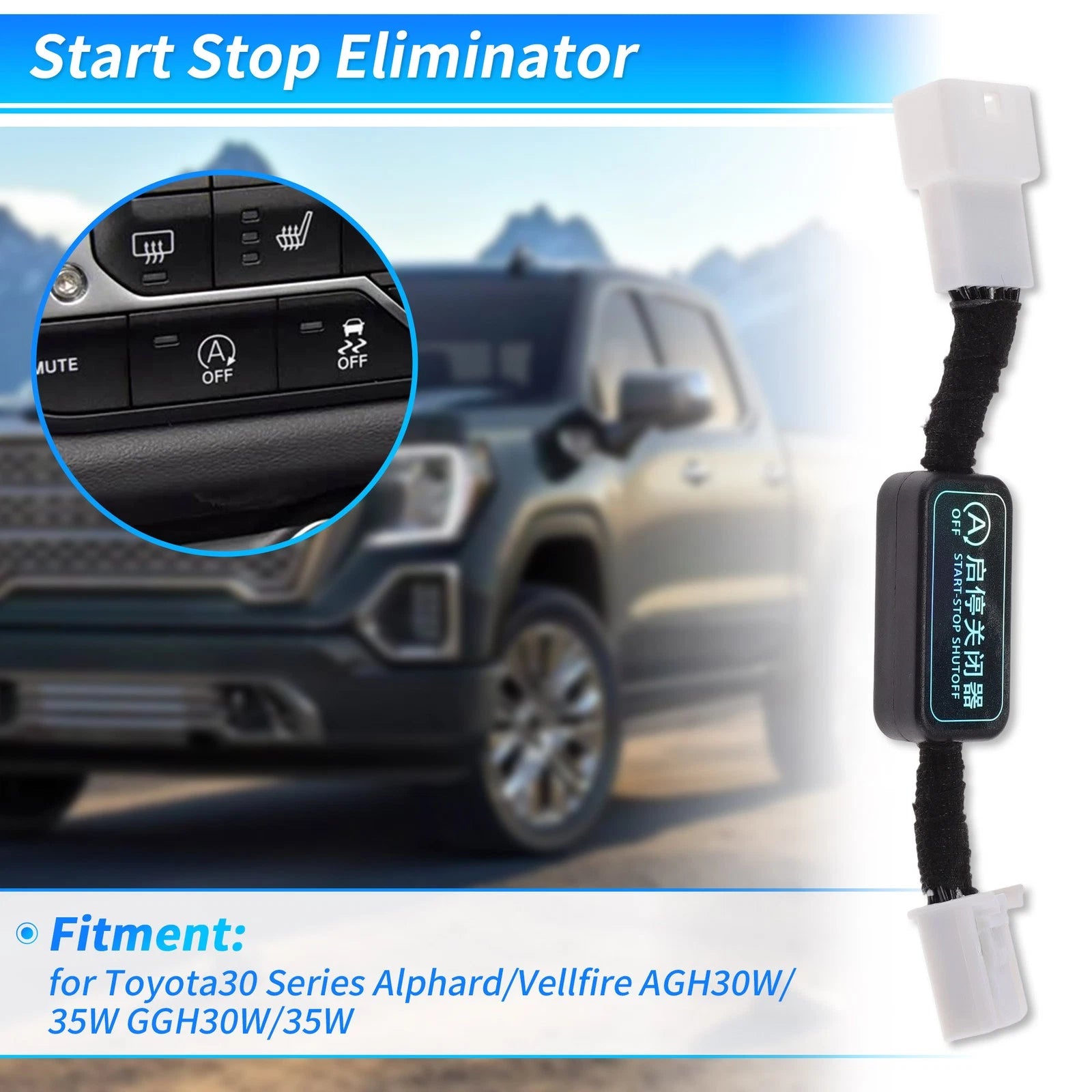 Auto Start Stop Eliminator for Toyota Alphard Vellfire 30 Series (2015–2021)