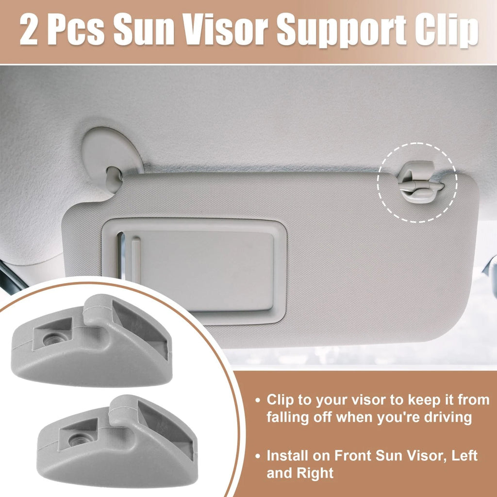 2Pcs Sun Visor Support Clip Retainer Hanger for Volkswagen Golf Jetta (Mk1)