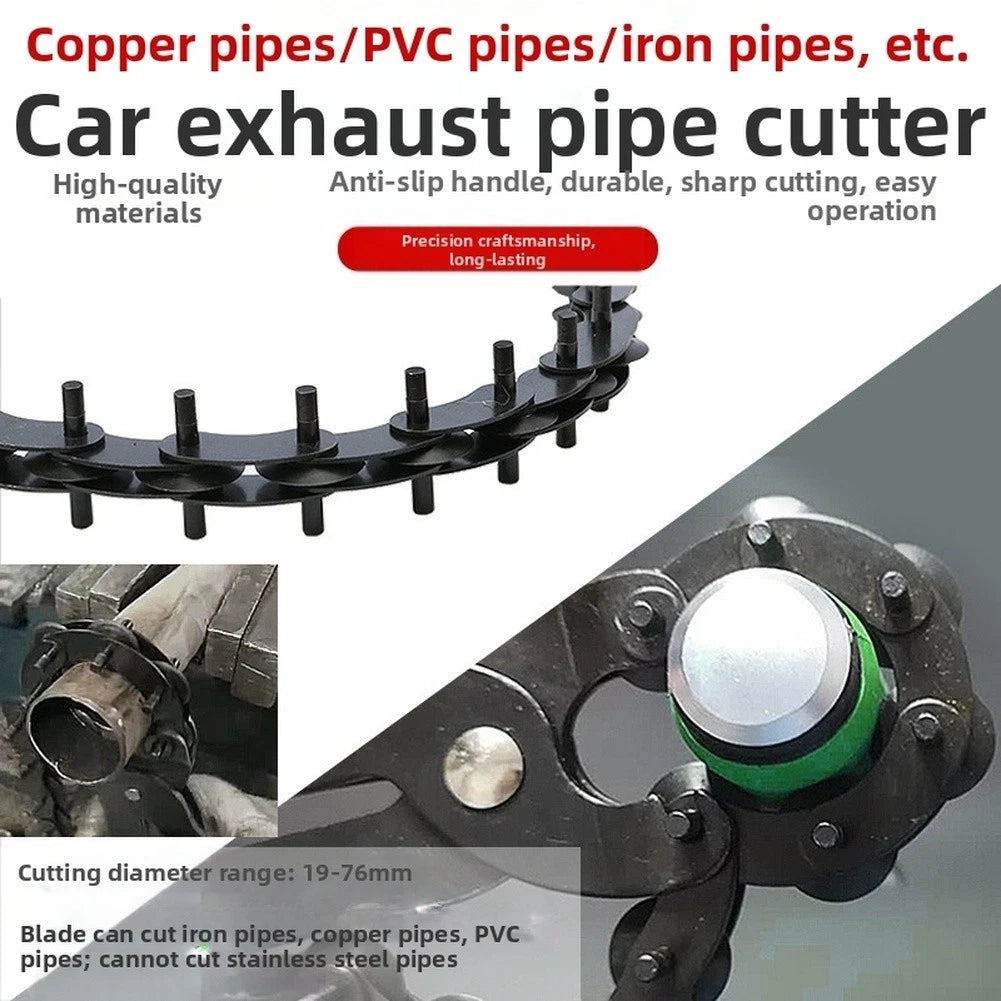Exhaust Pipe Cutter Tool 19-76mm for Copper PVC Aluminum Iron Pipes