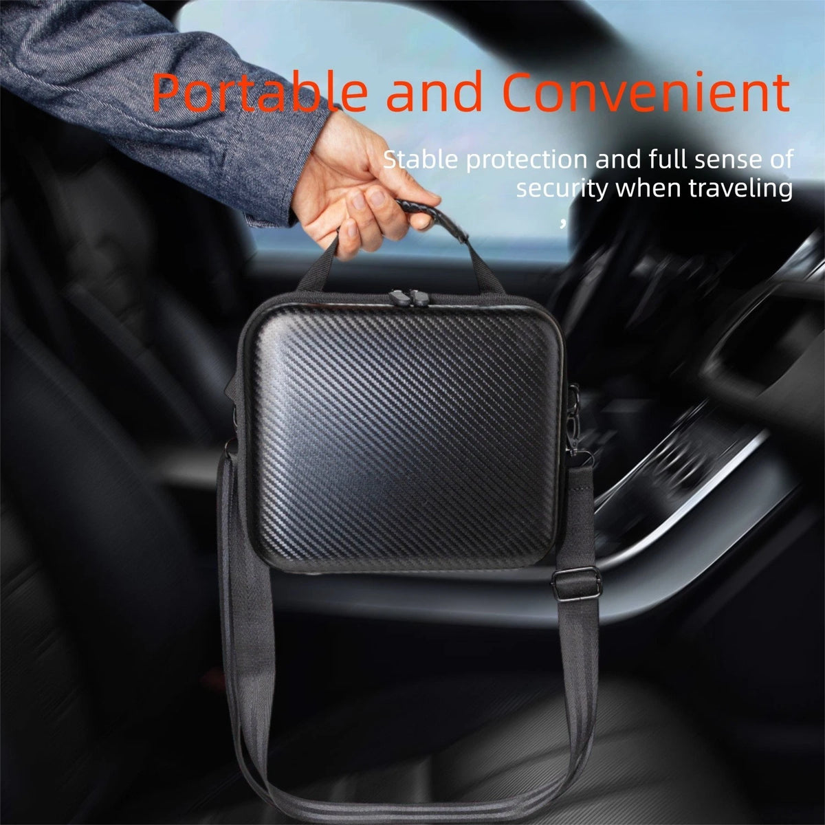 EVA Hard Shell Phone Bag for 8 Devices Waterproof Travel Organizer