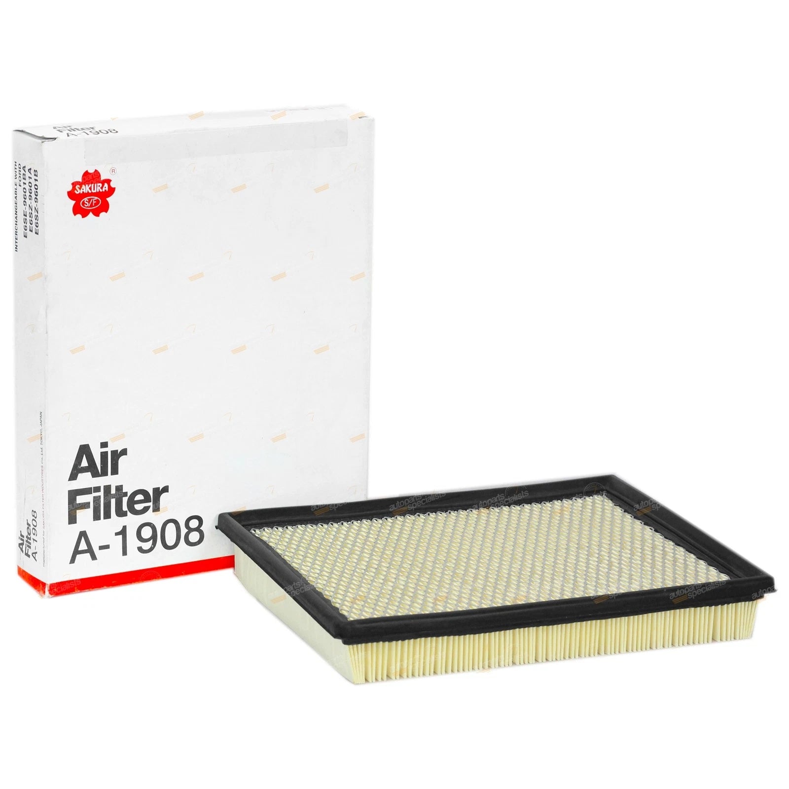 Sakura FA-1908 Air Filter for Ryco A491 (Interchangeable)