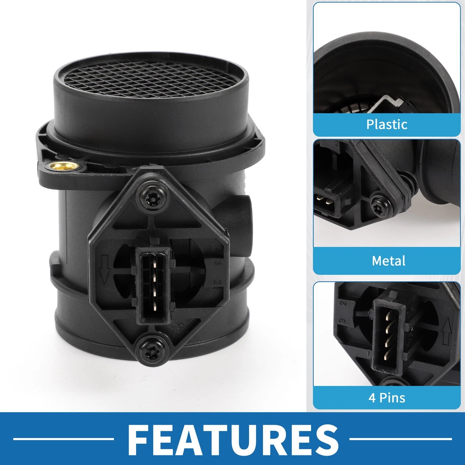 MAF Mass Air Flow Sensor Assembly Replacement for Jeep Dodge Chrysler (2011–2019)