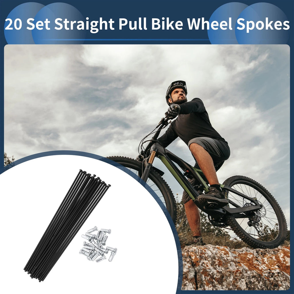 Bicycle Spokes Replacement 148mm Straight Pull for 14G Bike Wheel (148mm)