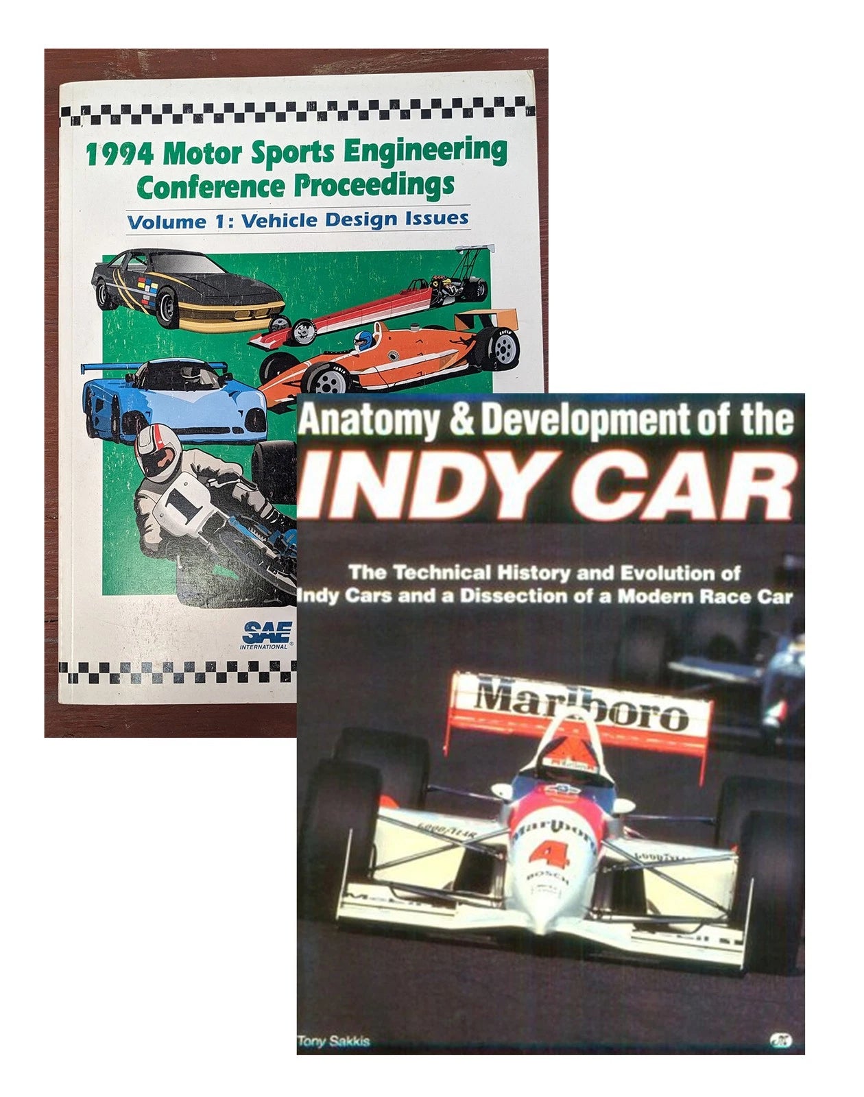 Set of 2 Motor Sports Engineering Technical History Books