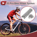 Bicycle Spokes Kit 92mm for 700c Wheels 304 Stainless Steel (Silver)