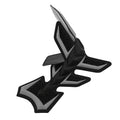3D Rubber Motorcycle Fuel Gas Tank Pad Protector Decal Sticker Gray