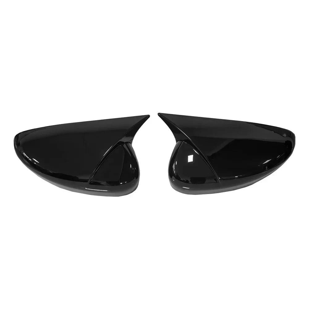 2Pcs ABS Horn Style Side Mirror Cap Covers Gloss Black for Ford Escape (2020–2026)