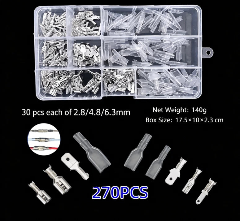 270pcs Terminal Block Kit for 22-14 AWG (No Specific Years)
