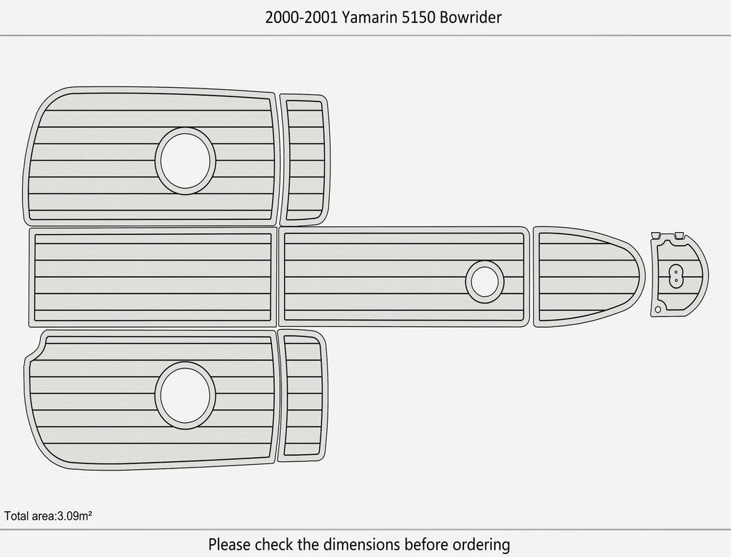 EVA Foam Pads for Yamarin 5150 Bowrider (2000)